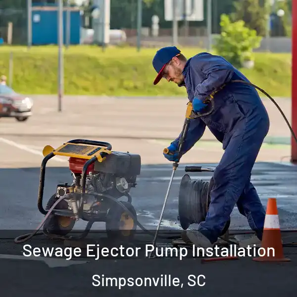  Sewage Ejector Pump Installation Simpsonville, SC